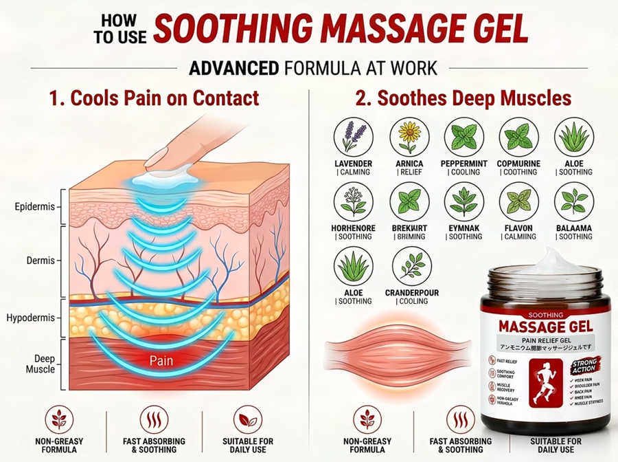 How to use soothing massage gel